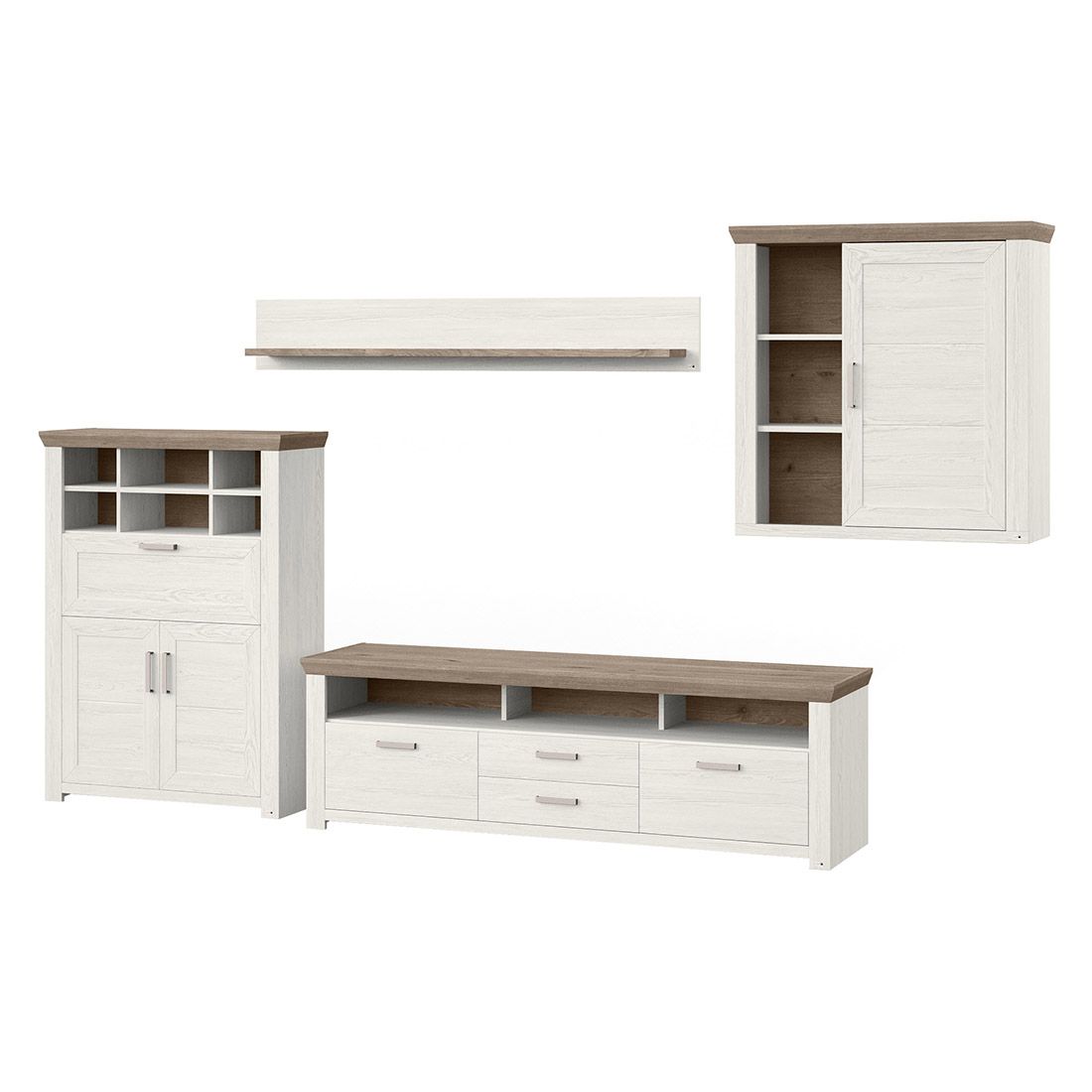 set one York Lowboard 199,7x51,2x62,6cm