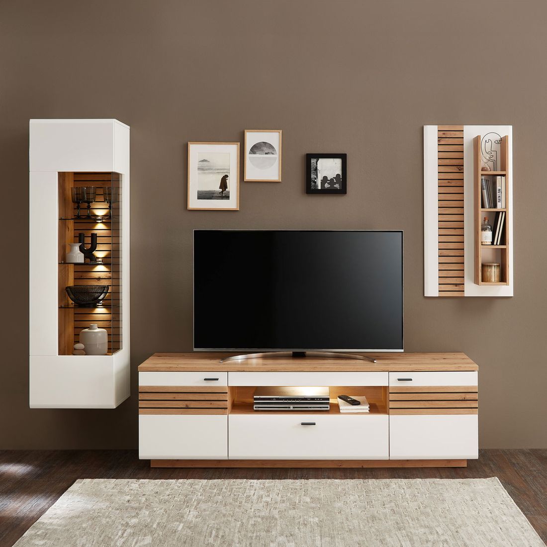 Wohnconcept Fresno Wandregal 55x17x106cm