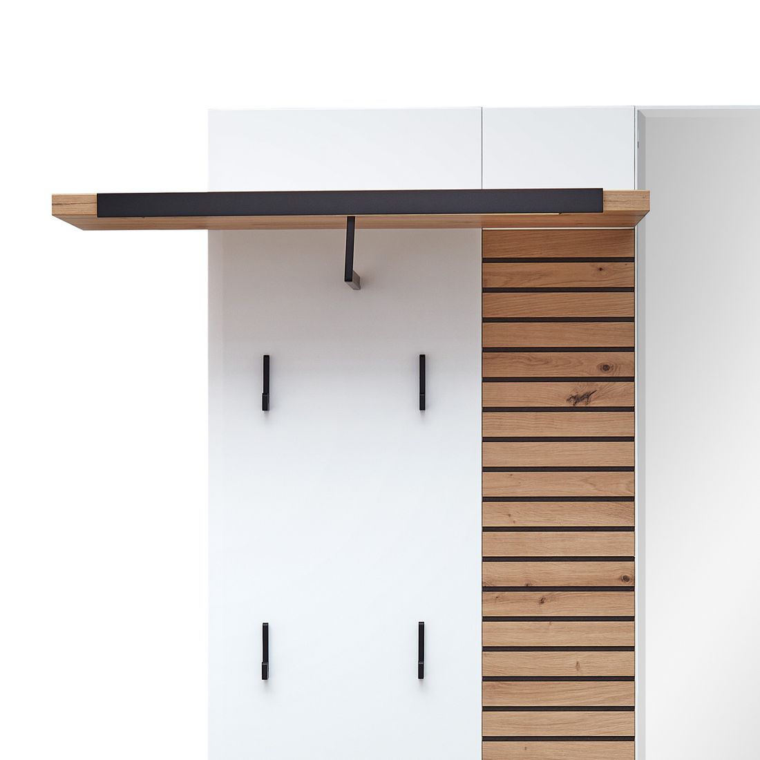 Wohnconcept Fresno Garderobenpaneel 117x34x193cm