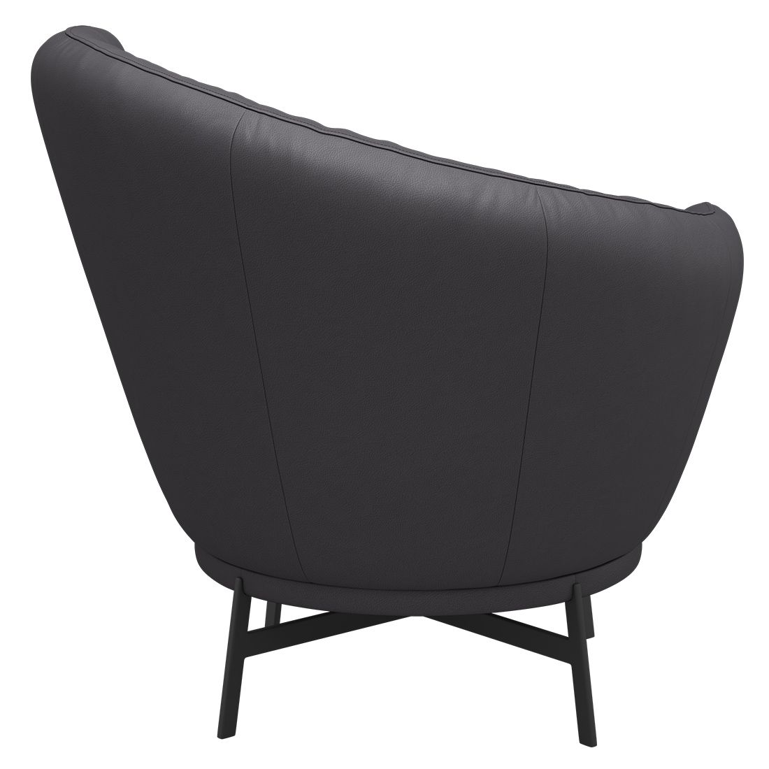 Gallery M Kleo Loungestuhl 97x88x95cm Bax Rindsleder