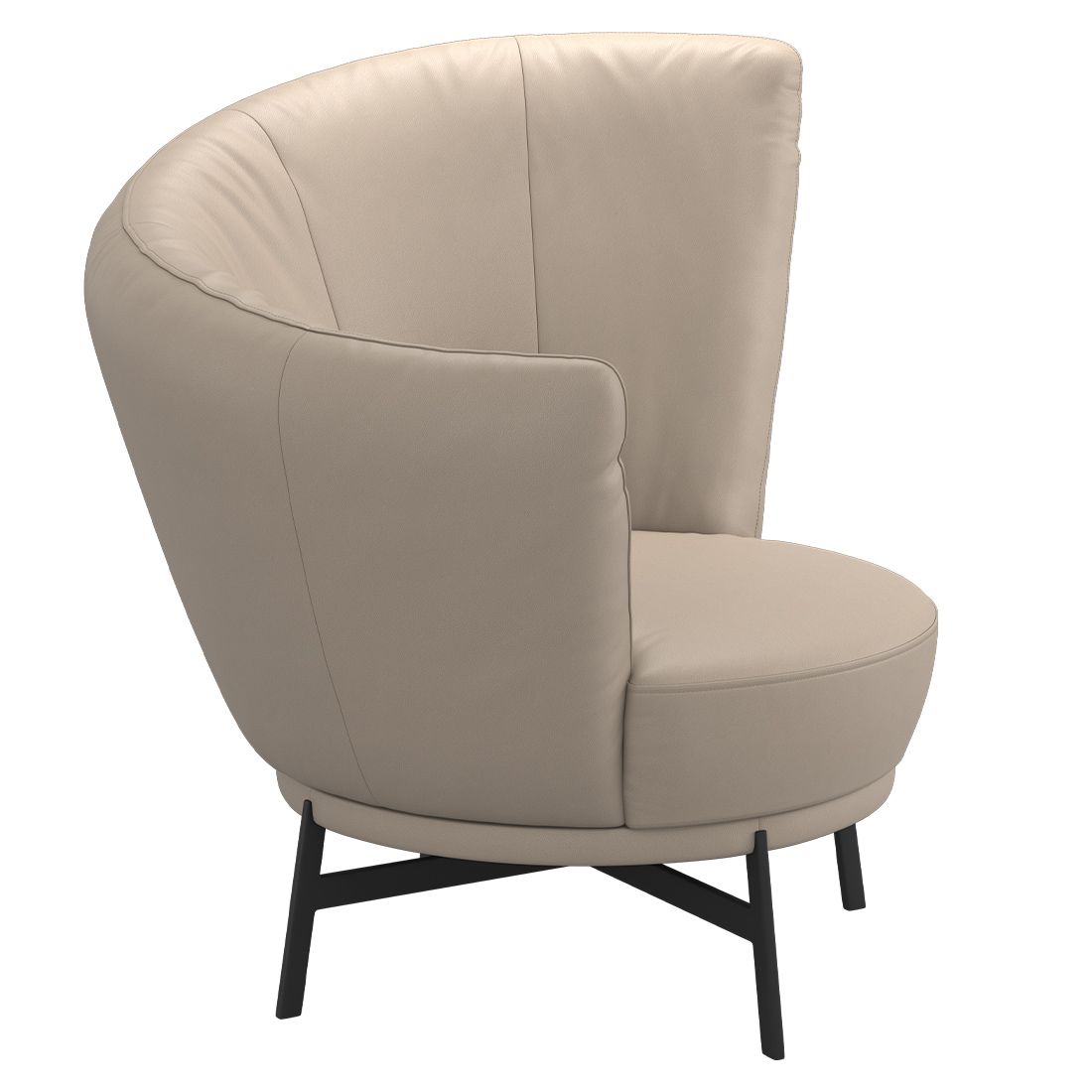 Musterring Kleo Loungestuhl 97x88x95cm Puro Rindsleder