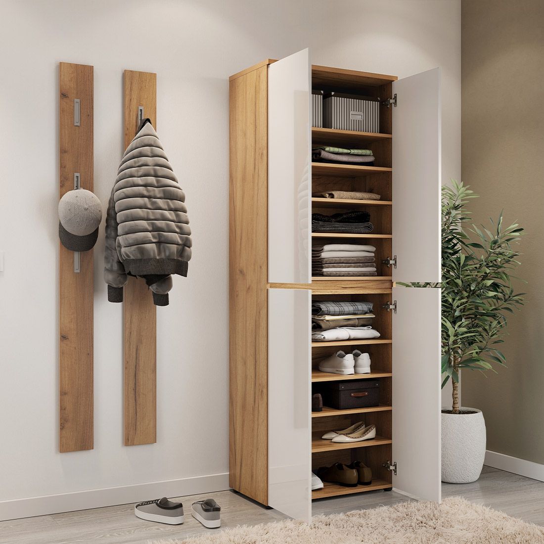 Germania Calvera Garderobenschrank 70x41x199cm