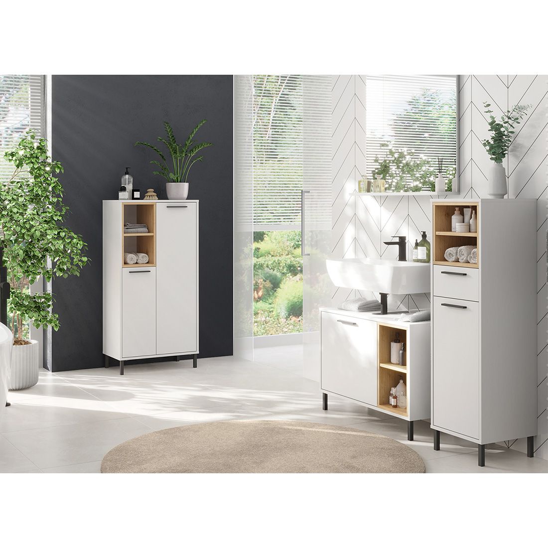 Germania Loria Waschbeckenunterschrank 80x34x58cm