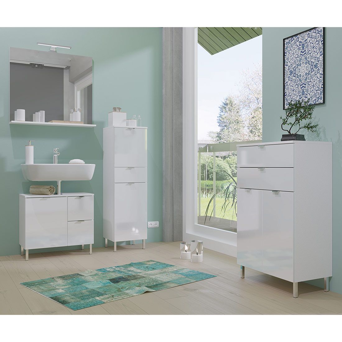 Germania Mauresa Hochkommode 34x34x120cm