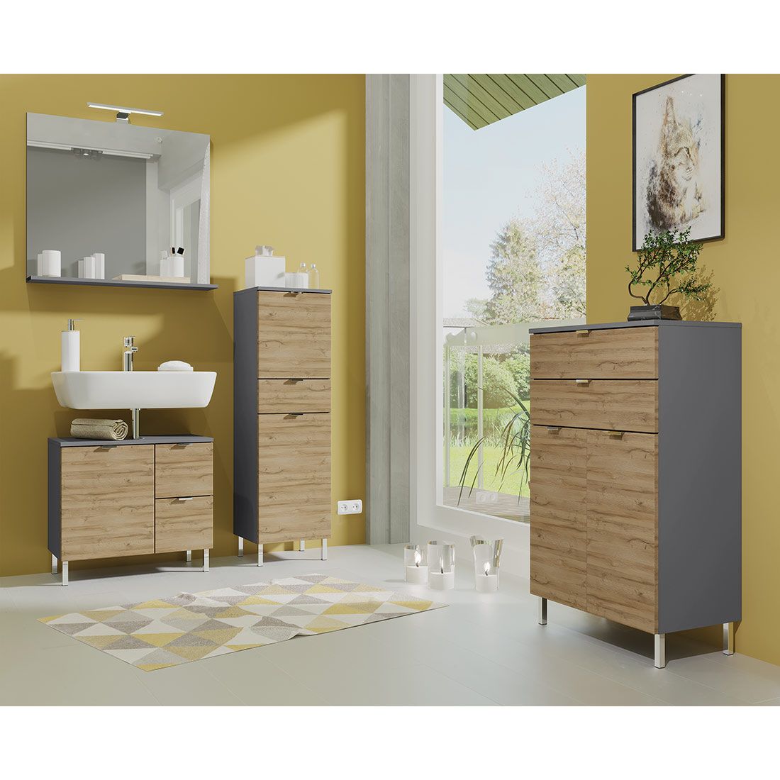 Germania Mauresa Waschbeckenunterschrank 60x34x56cm