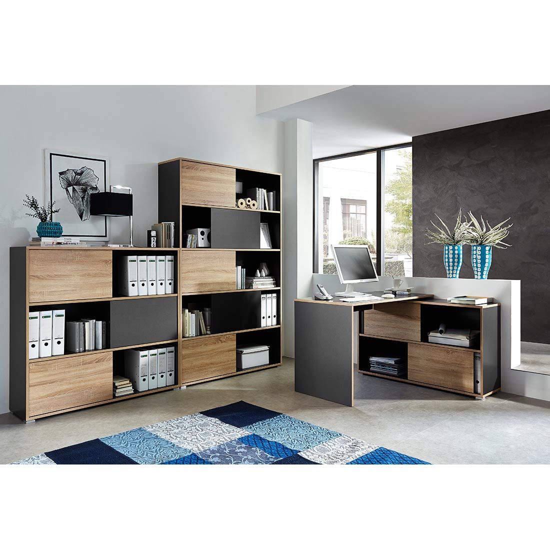 Germania Slide Schreibtisch 120x120x76cm