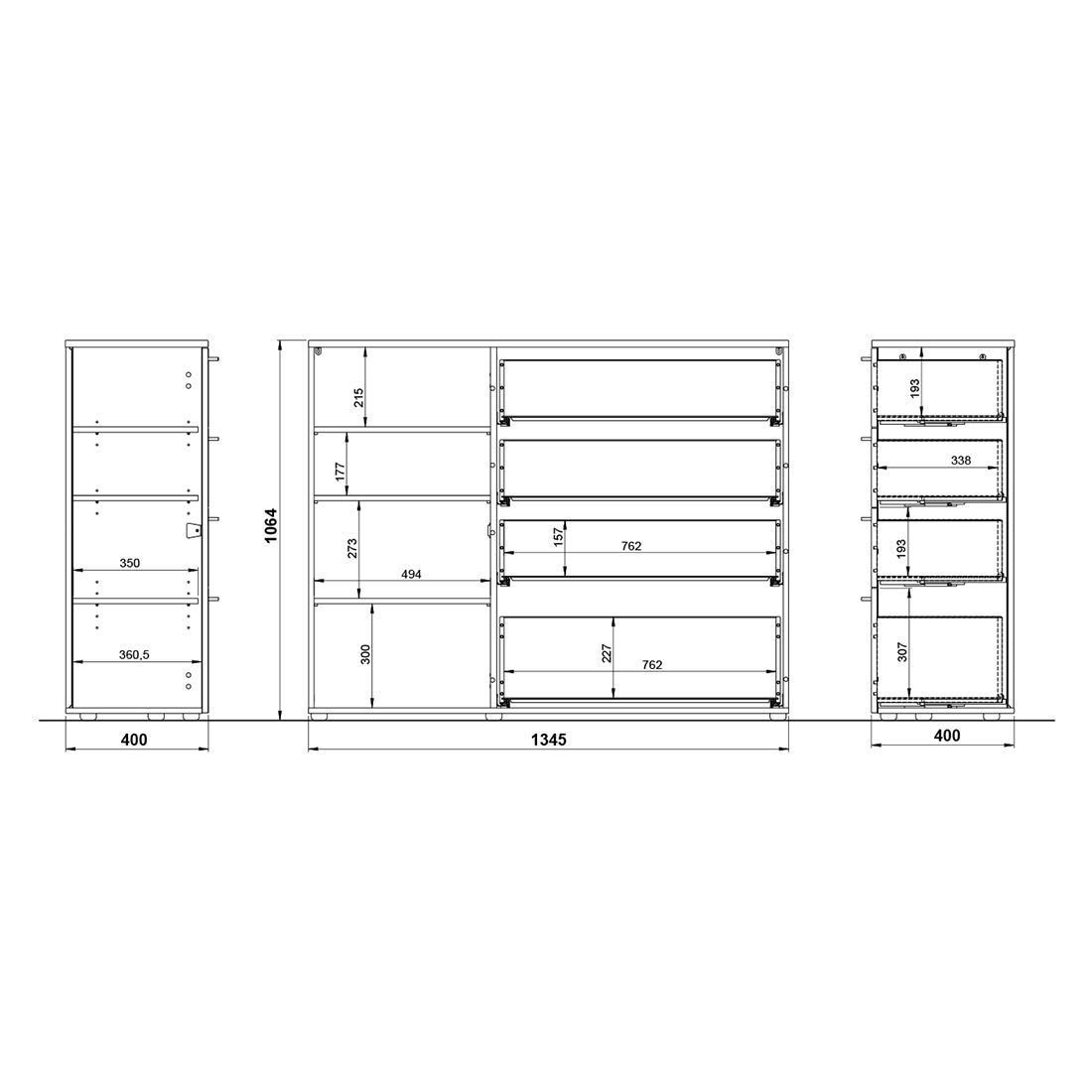 Germania Sunnyvale Kommode 135x40x107cm
