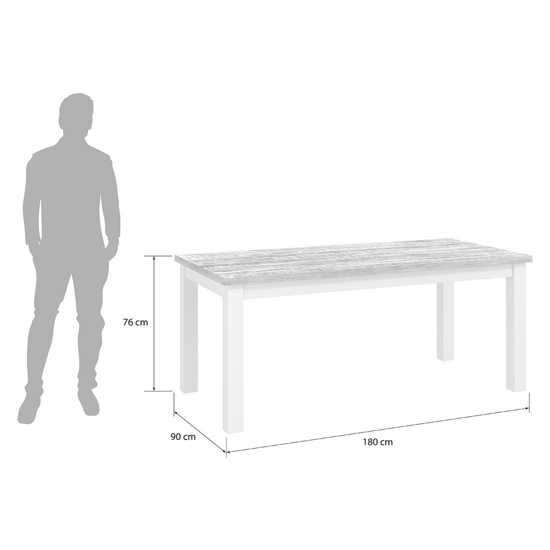 HOMELIV. Bahia Esstisch 180x90cm