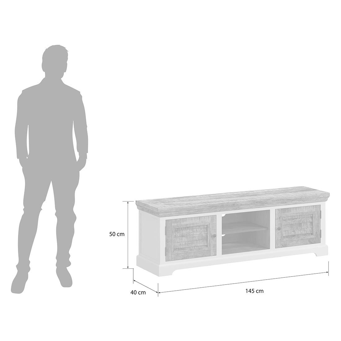 HOMELIV. Bahia Lowboard 145x40x50cm