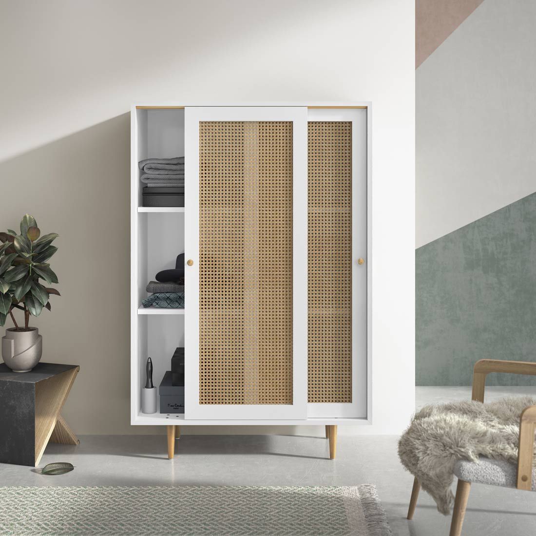 HOMELIV. Edessa Highboard 100x43x150cm