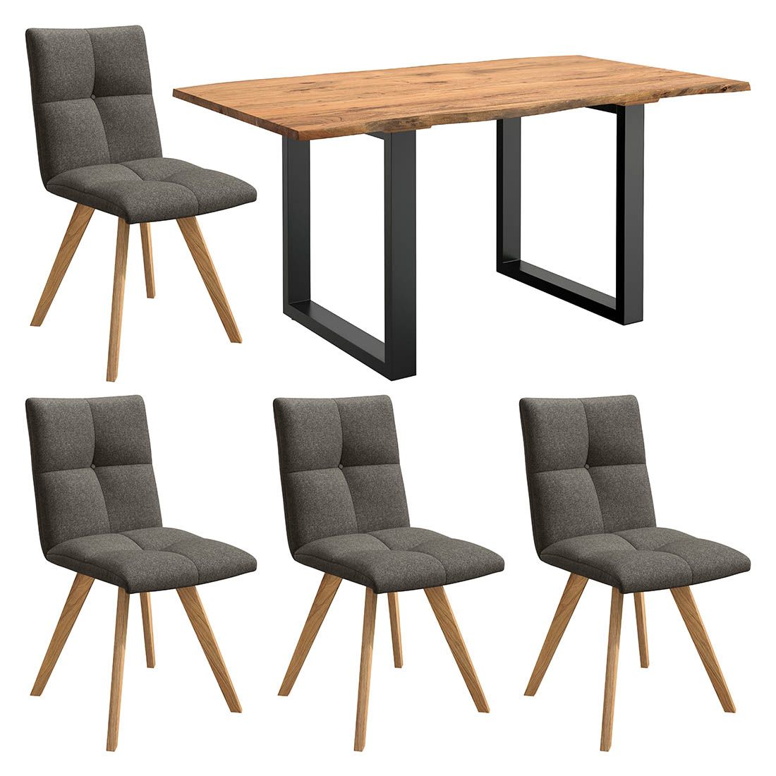 HOMELIV. Herbs Essgruppe 5-tlg. Tisch 160x90cm