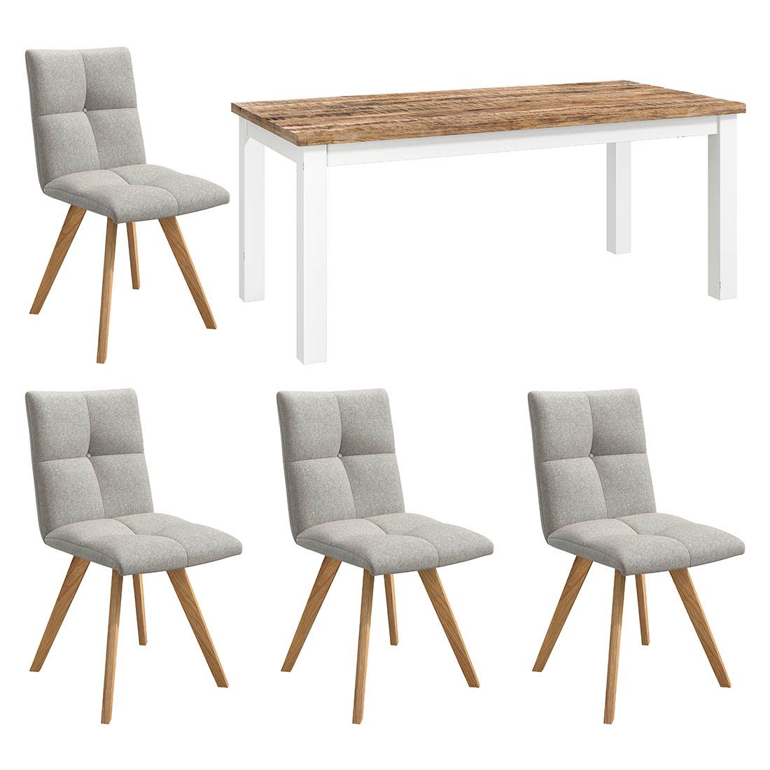 HOMELIV. Herbs Essgruppe 5-tlg. Tisch 180x90cm