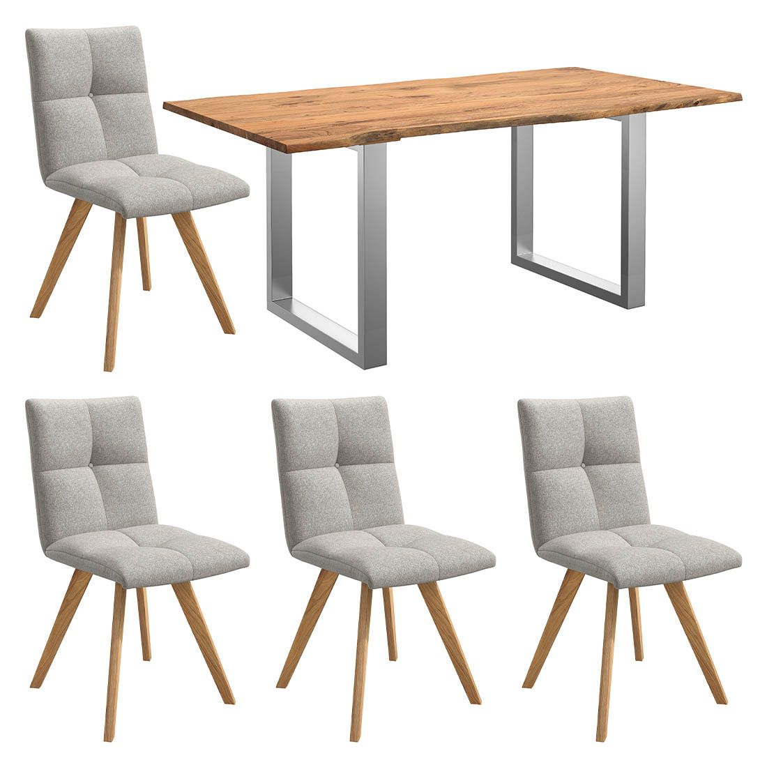 HOMELIV. Herbs Essgruppe 5-tlg. Tisch 180x90cm