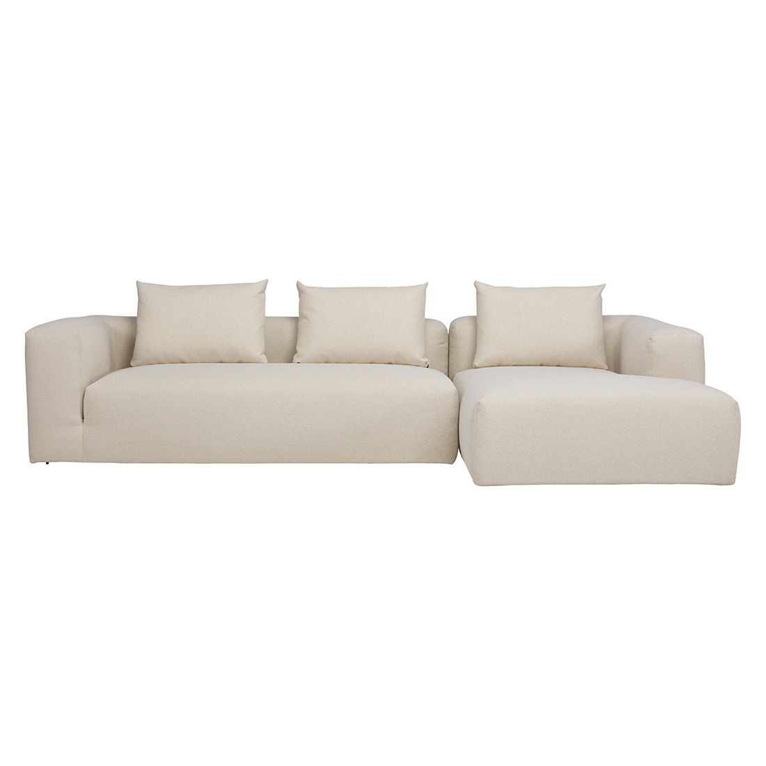HOMELIV. Lime Ecksofa 303x157x64cm Bouclé