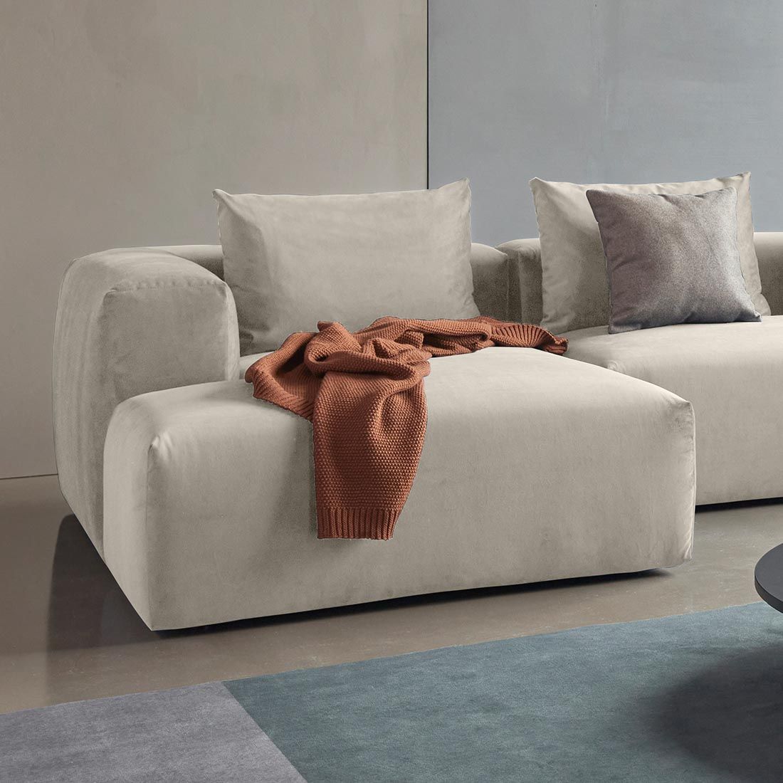 HOMELIV. Lime Wohnlandschaft Bouclé