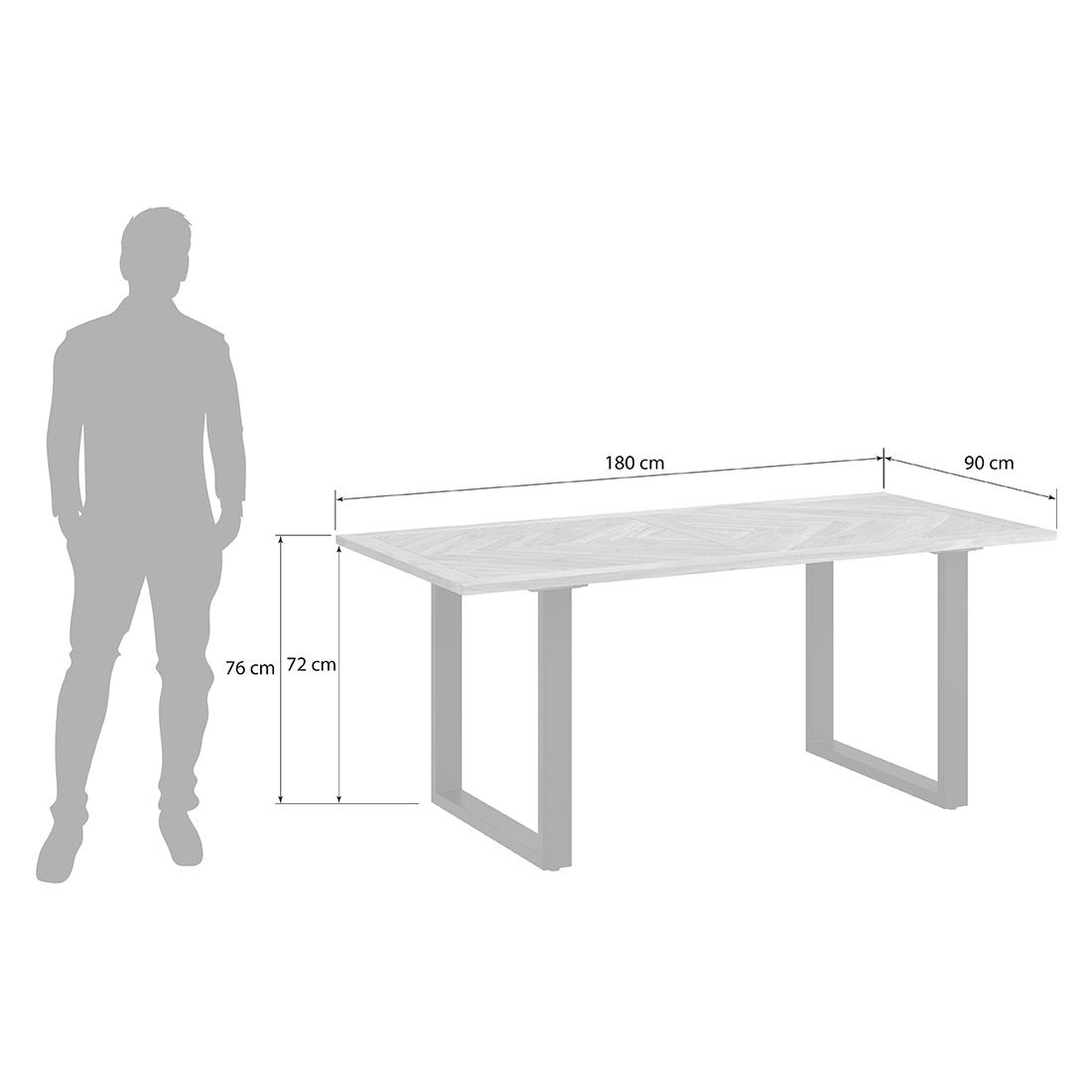 HOMELIV. Module Esstisch 180x90cm