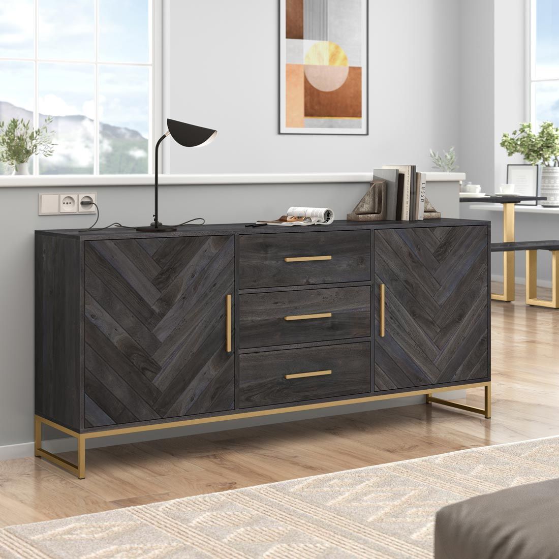 HOMELIV. Module Sideboard 180x39x80cm