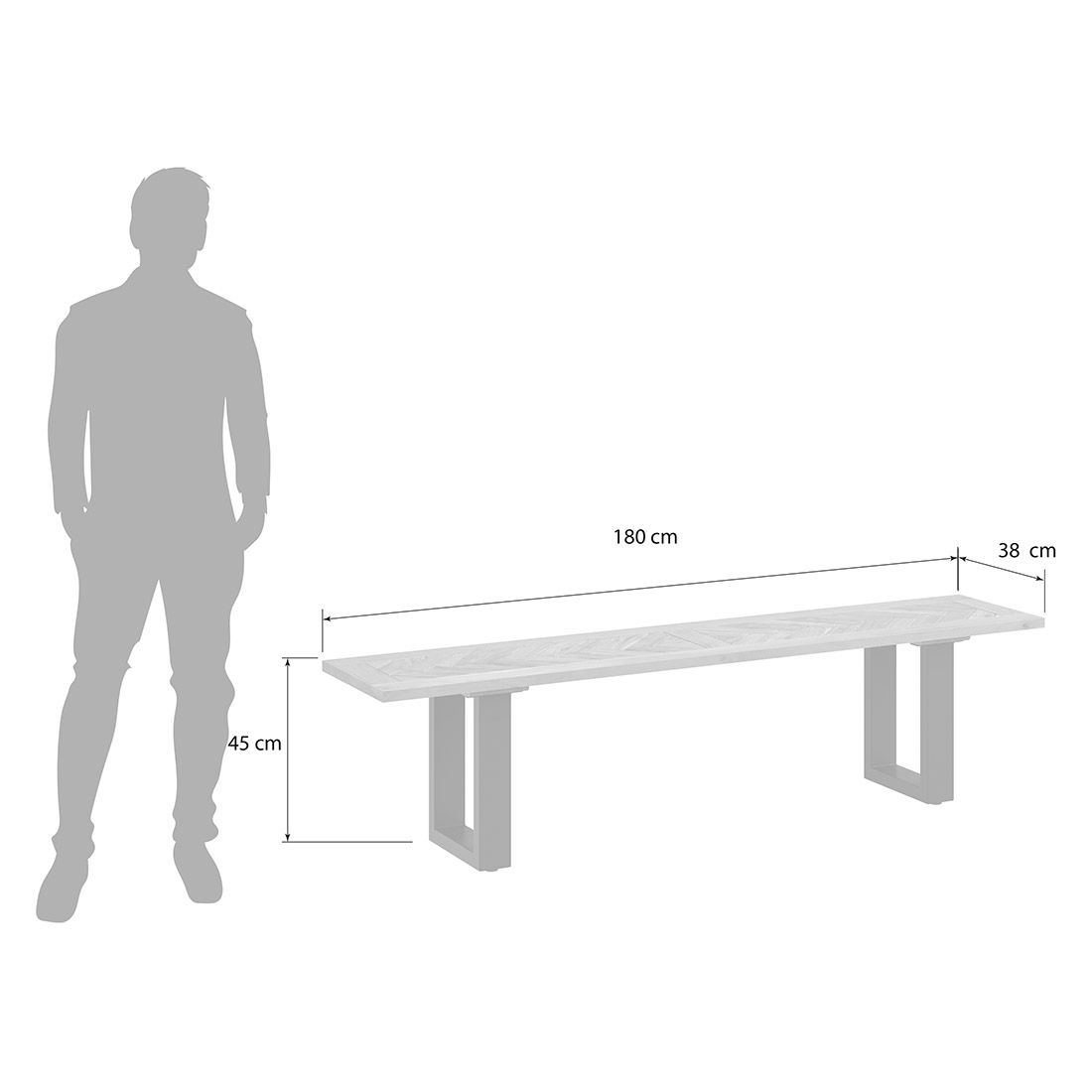 HOMELIV. Module Sitzbank 180cm
