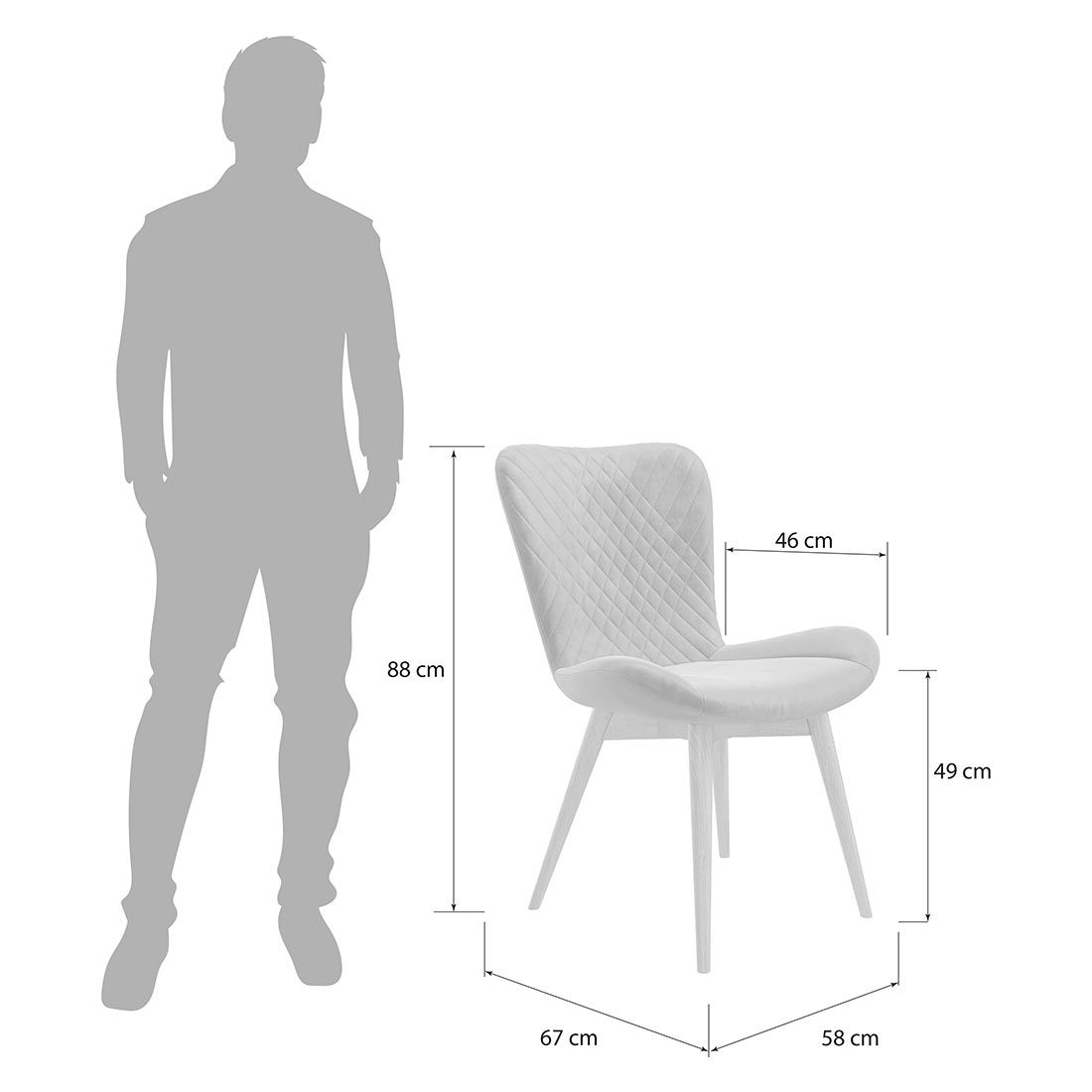 HOMELIV. Pepper Essgruppe 5-tlg. Tisch 160x90cm
