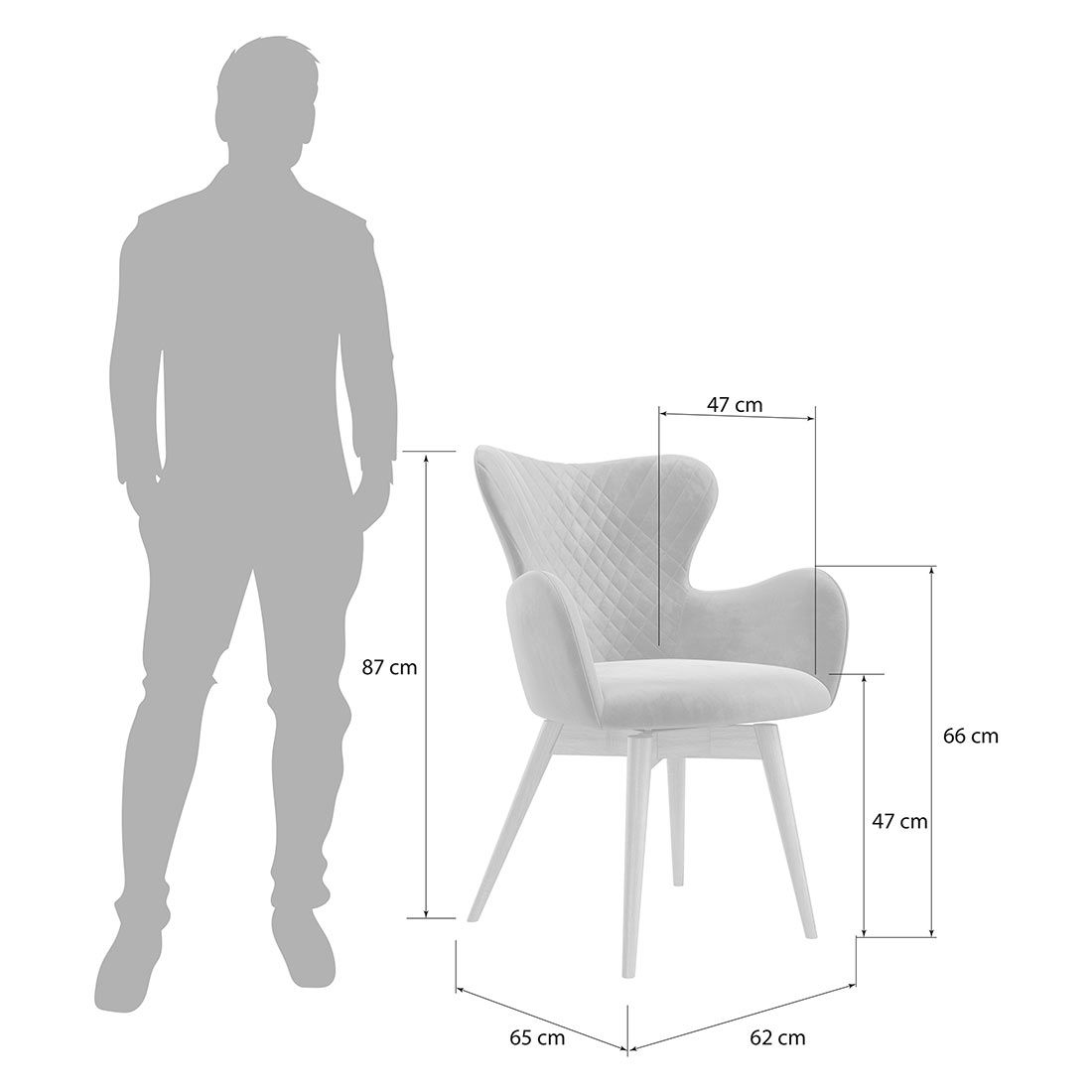 HOMELIV. Pepper Essgruppe 5-tlg. Tisch 180x90cm