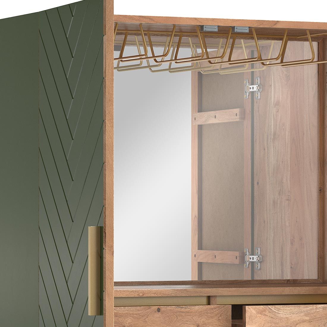HOMELIV. Riga Barschrank 90x40x170cm