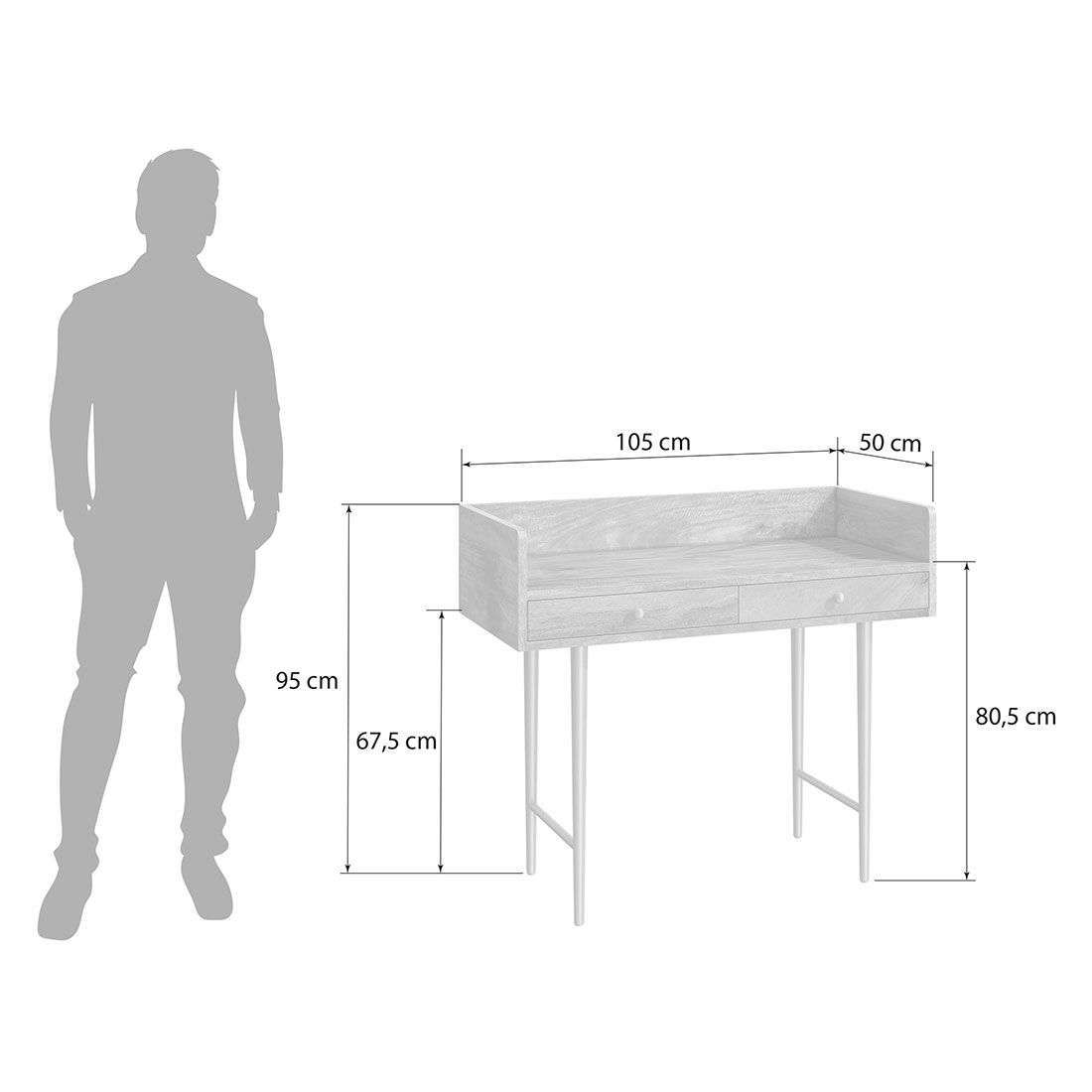 HOMELIV. Silea Konsole 105x50x95cm