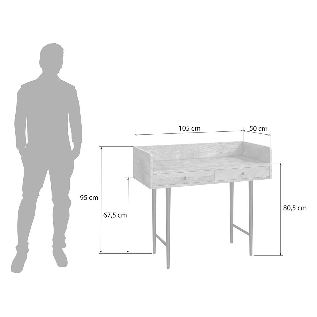 HOMELIV. Silea Konsole 105x50x95cm