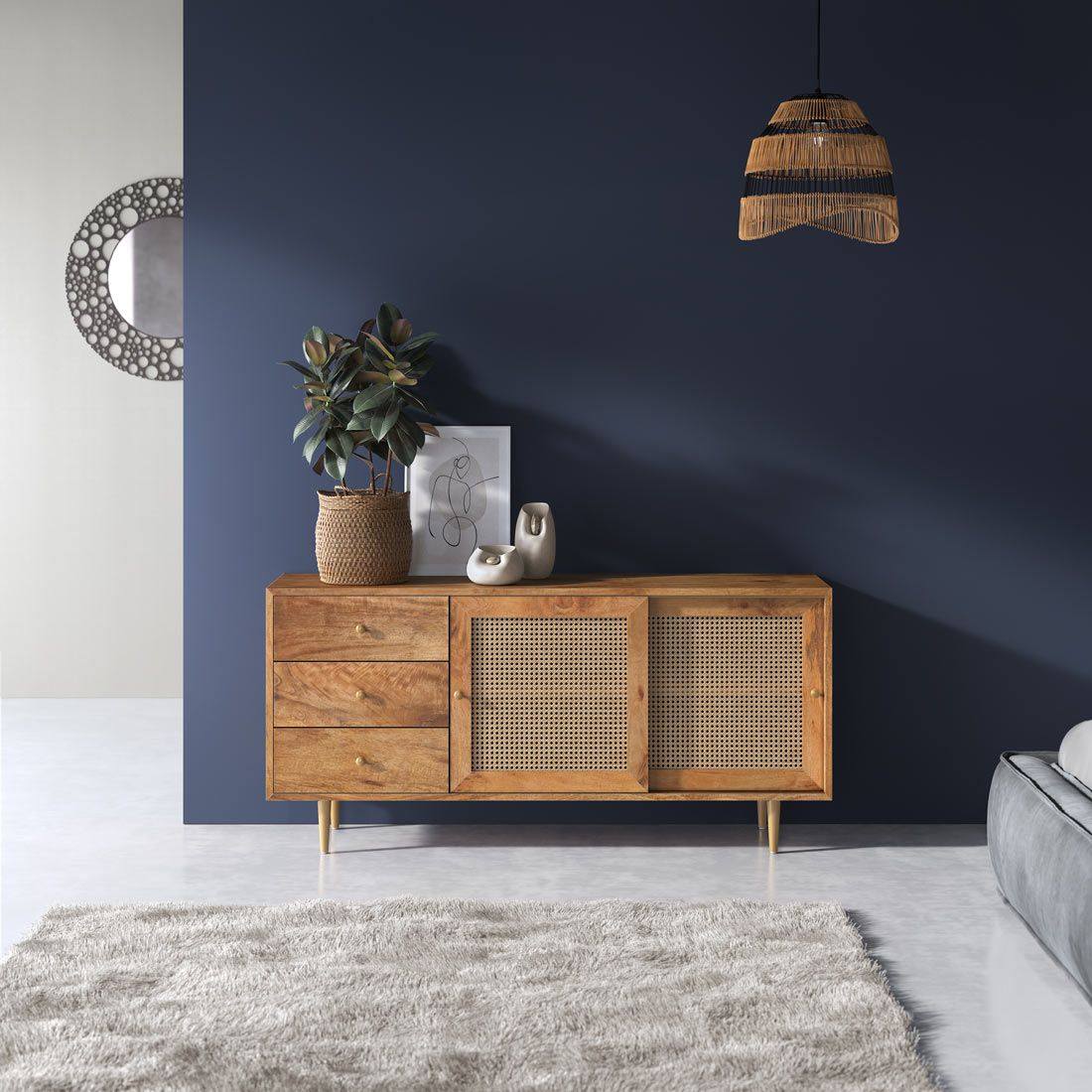 HOMELIV. Silea Sideboard 160x43x76cm