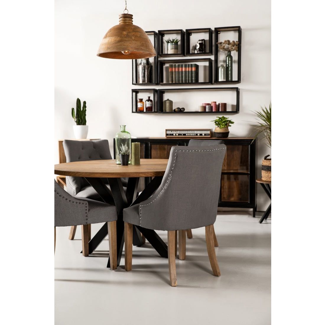 HSM Collection Royan Sessel 47x57x93cm Mokka/Braun