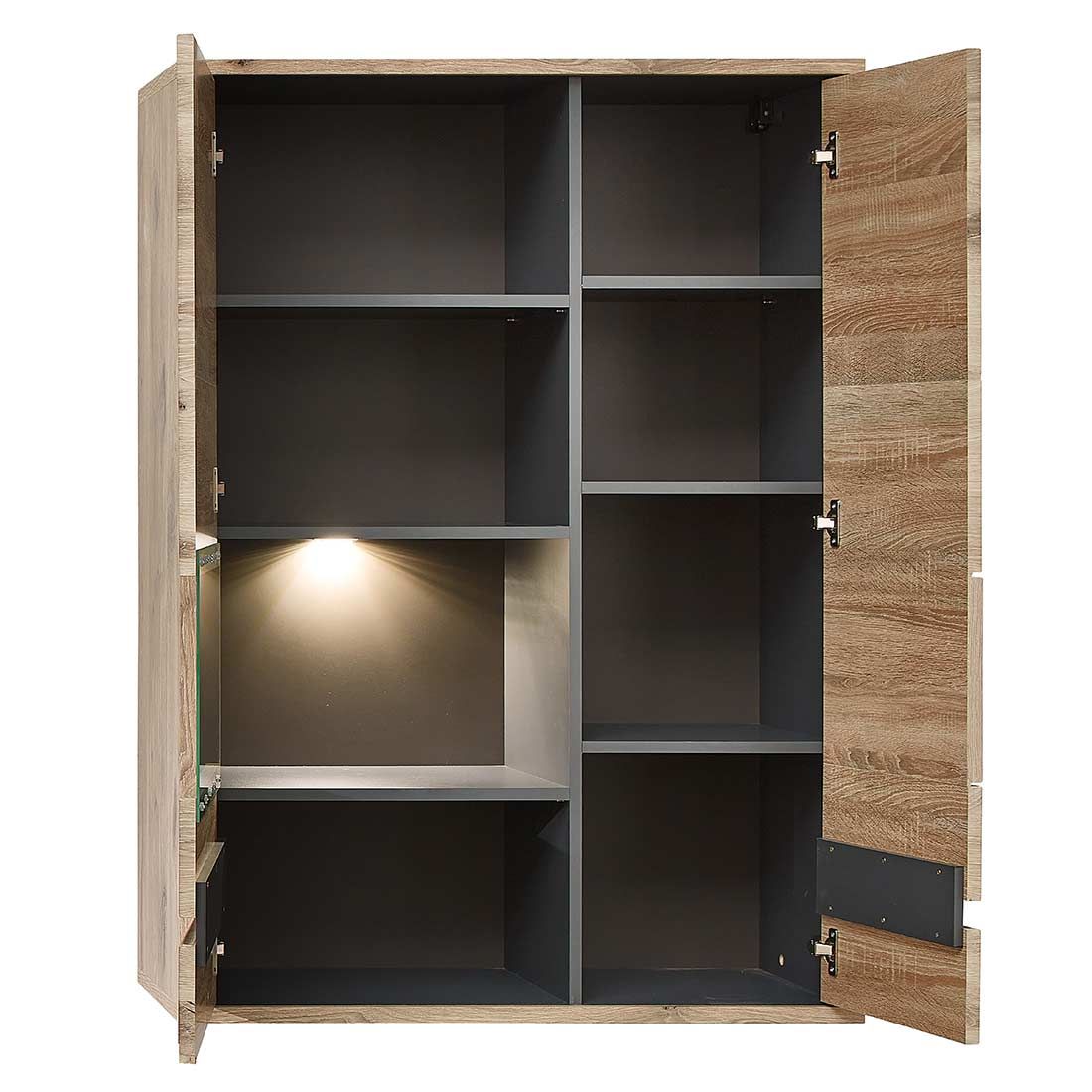 Innostyle Bellano Hängevitrine mit Beleuchtung 90x38x126cm