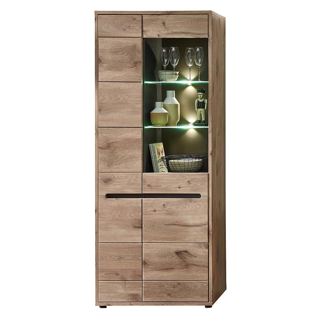 Innostyle Bellano Vitrine mit Beleuchtung 80x38x202cm