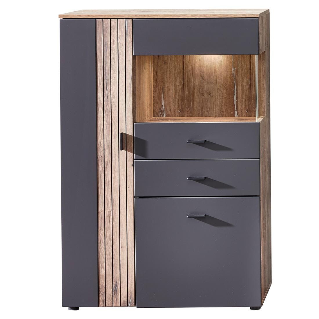 Innostyle Linea Vitrine mit Beleuchtung 87x38x129cm