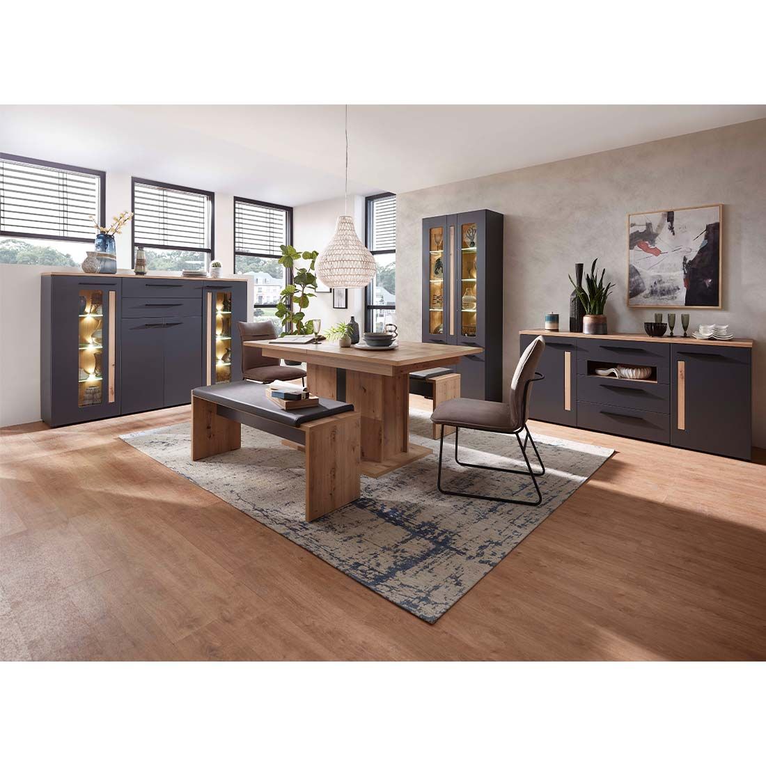 Innostyle Loft Two Highboard mit Beleuchtung 180x37x133cm