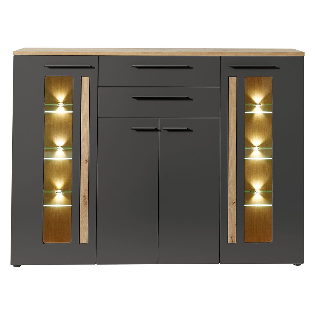 Innostyle Loft Two Highboard mit Beleuchtung 180x37x133cm