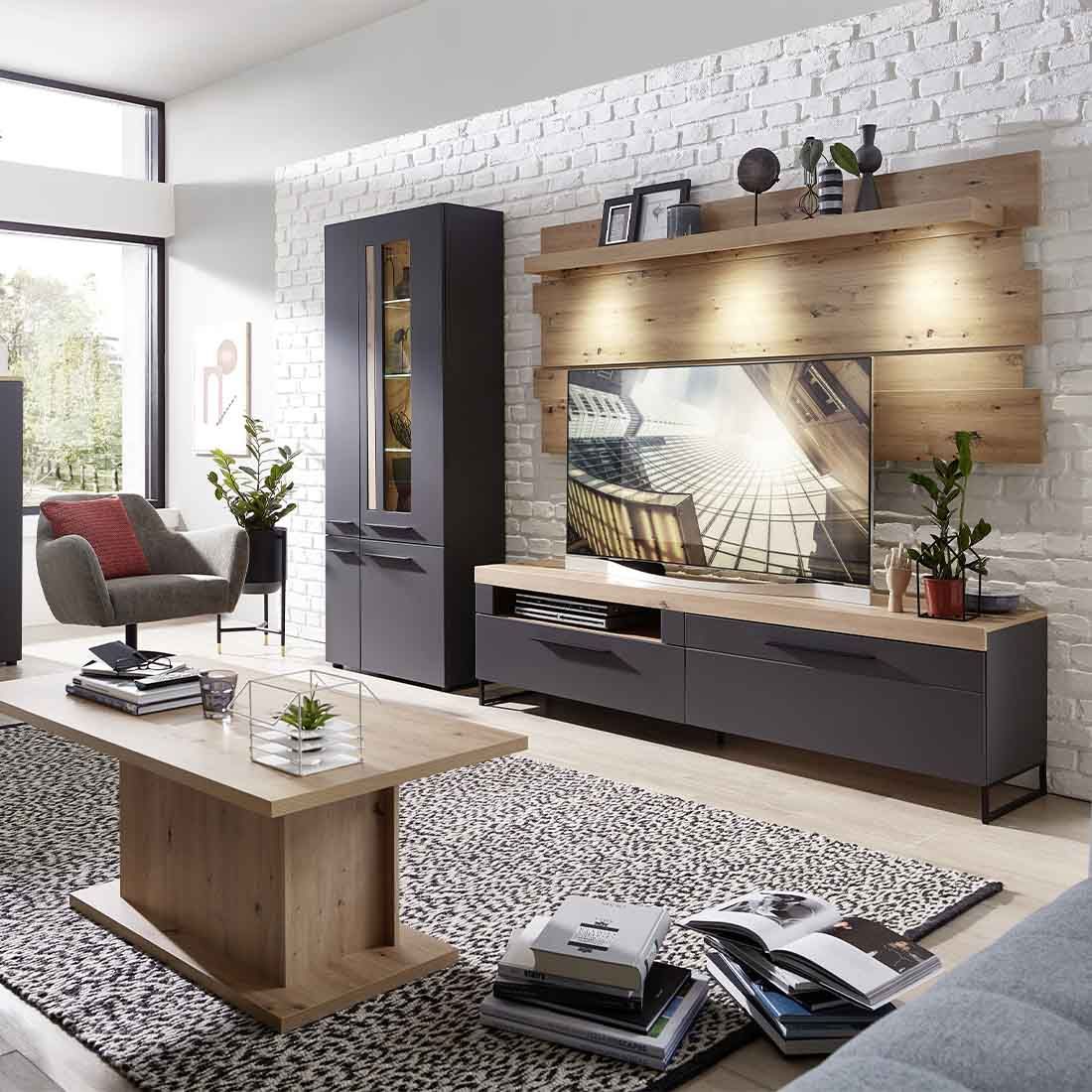 Innostyle Loft Two Wandboard mit Beleuchtung 202x24x93cm