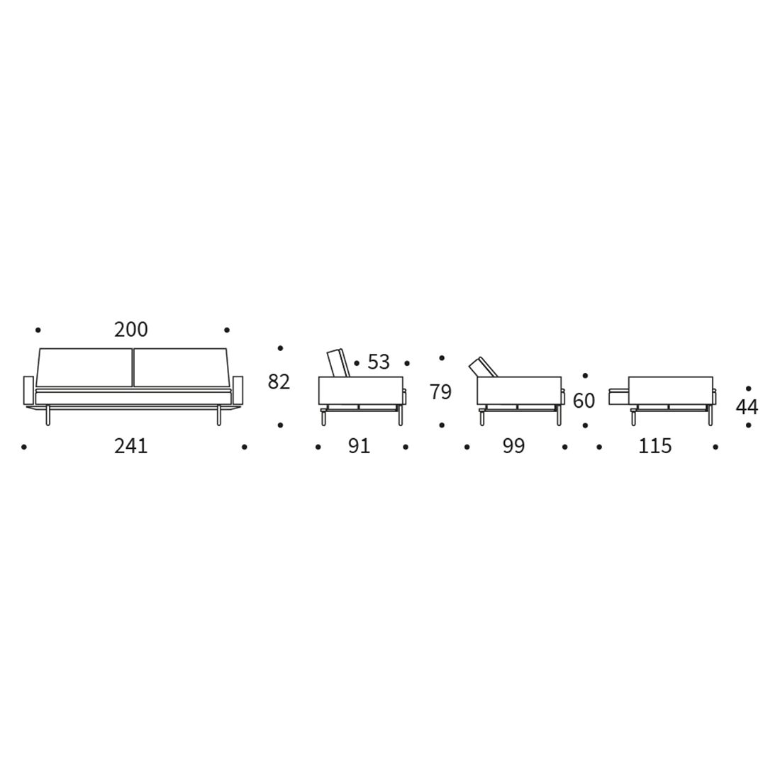 INNOVATION Dublexo Stem Schlafsofa 563