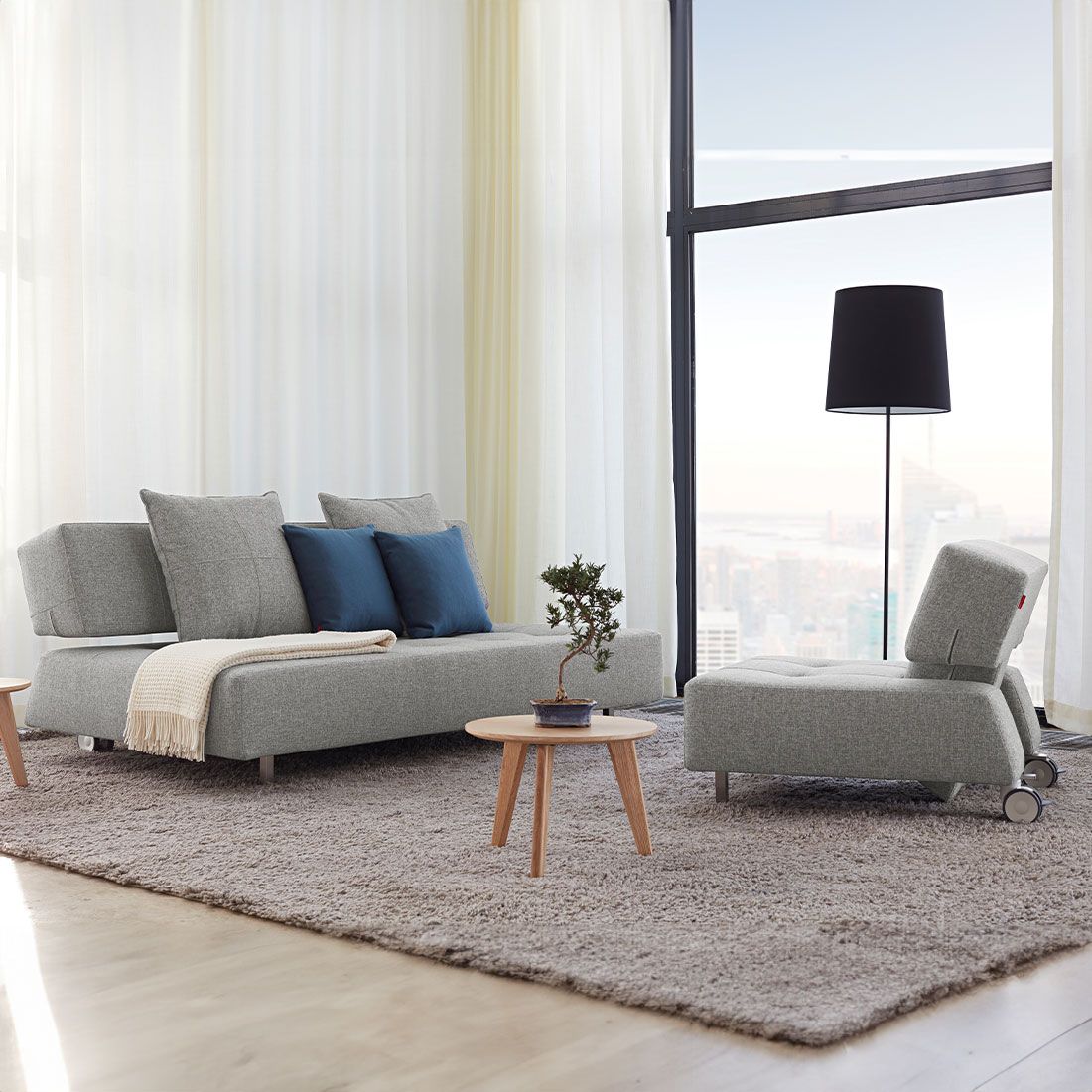 INNOVATION Long Horn Sessel 565 85x93x74cm