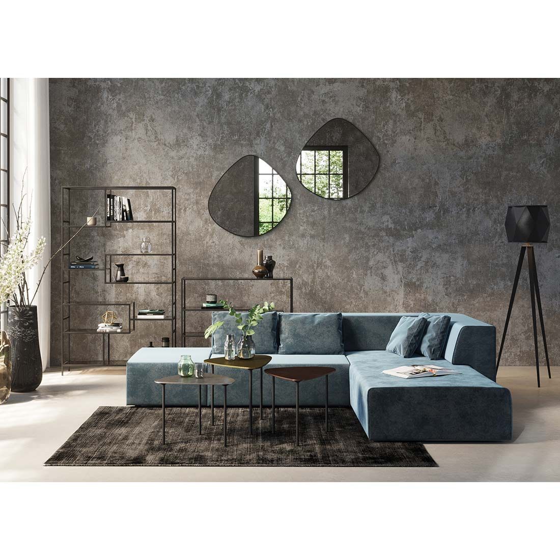 KARE Cosy Rocky Teppich 170x240cm