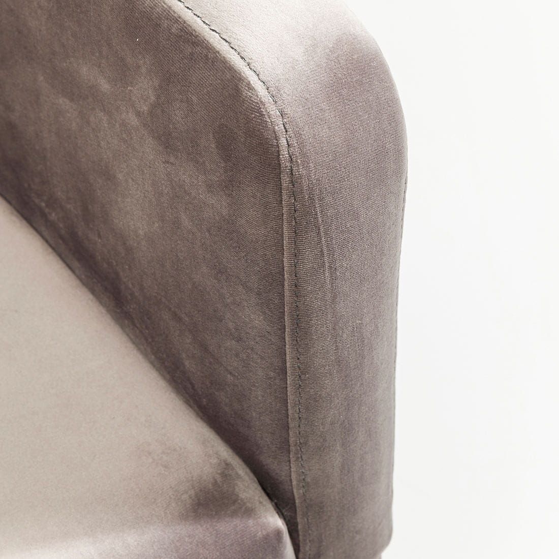 KARE  Armlehnstuhl 82470 Mode Velvet Grau