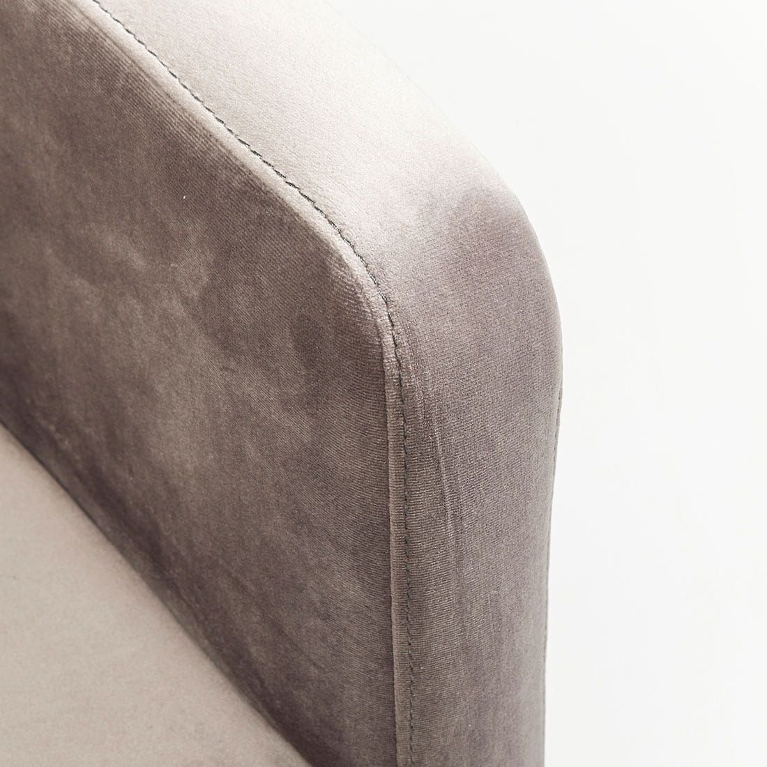 KARE  Armlehnstuhl 82470 Mode Velvet Grau