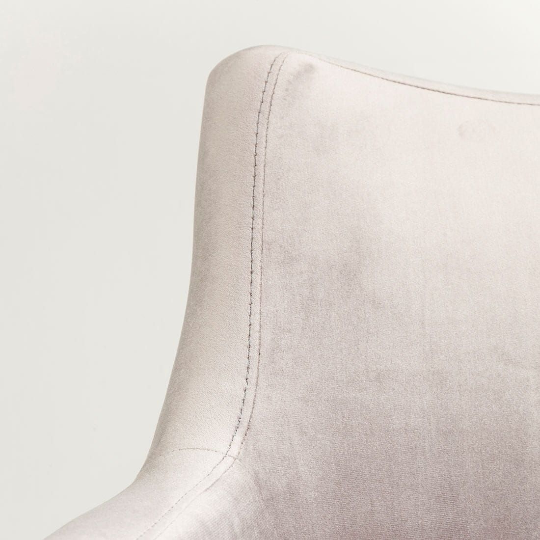 KARE  Armlehnstuhl 82470 Mode Velvet Grau