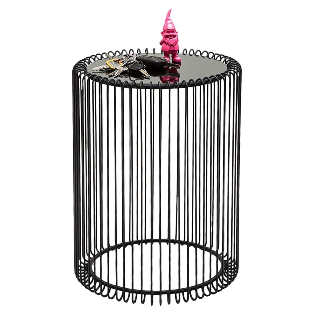 KARE Wire Schwarz Beistelltisch 2er-Set Ø44 cm