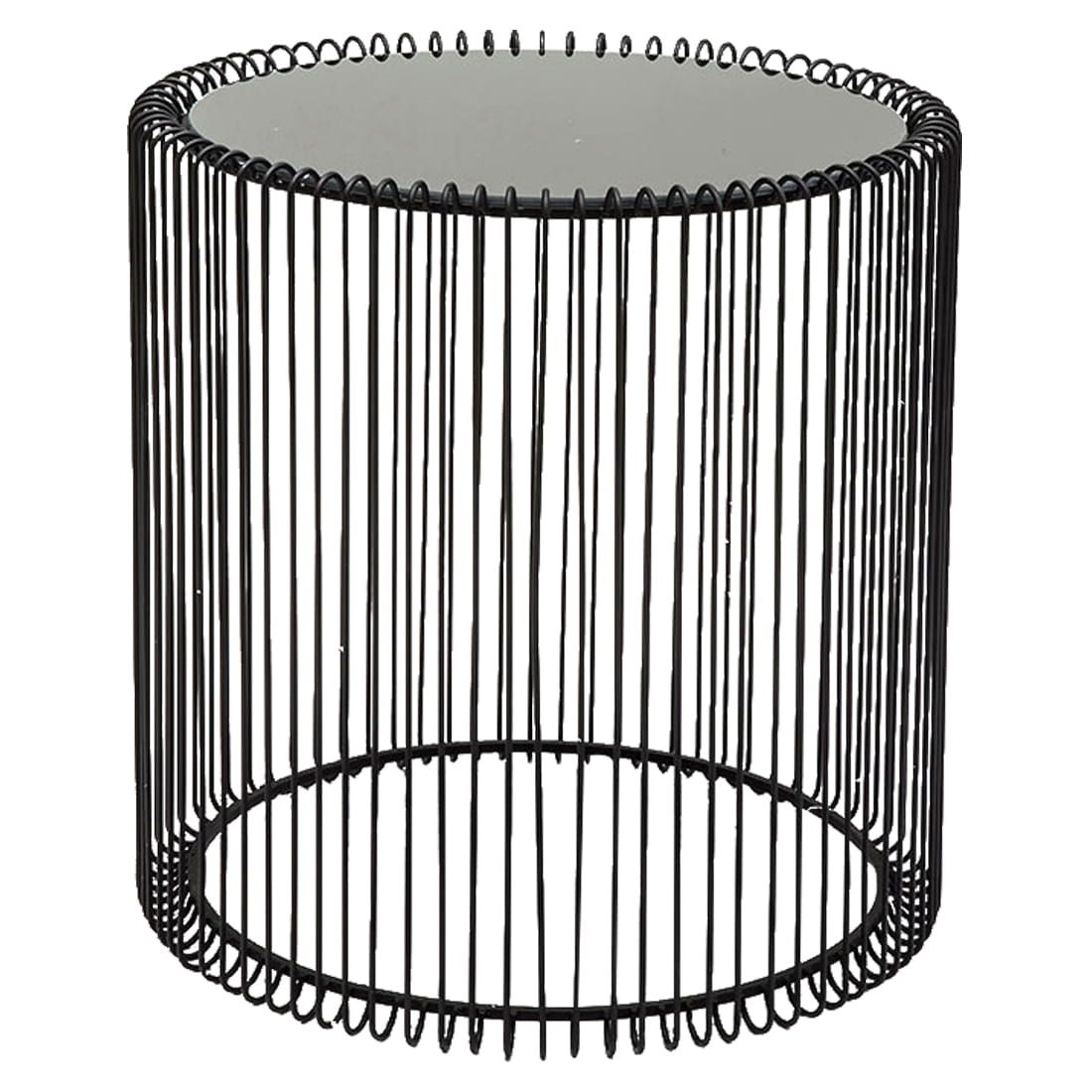 KARE Wire Schwarz Beistelltisch 2er-Set Ø44 cm