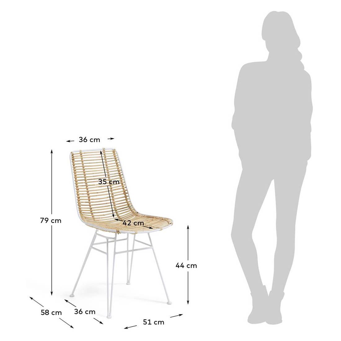 La Forma Tishana Rattan Stuhl