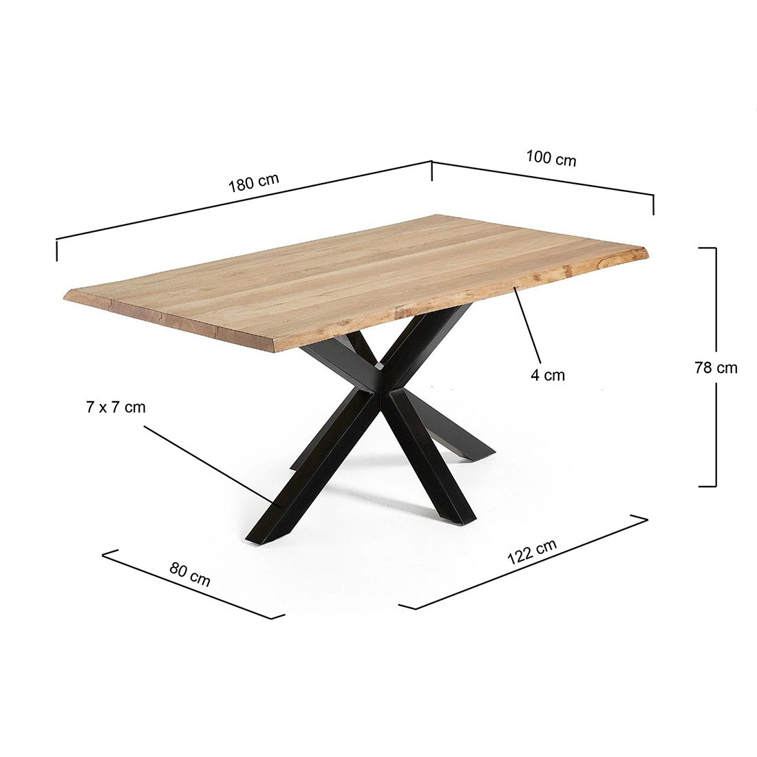 La Forma Argo Esstisch 180x100cm