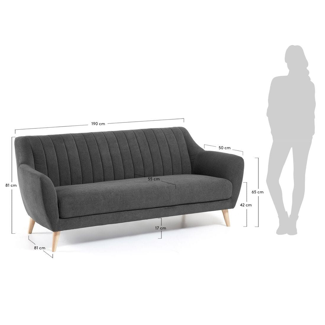 La Forma Obo 3-Sitzer Sofa