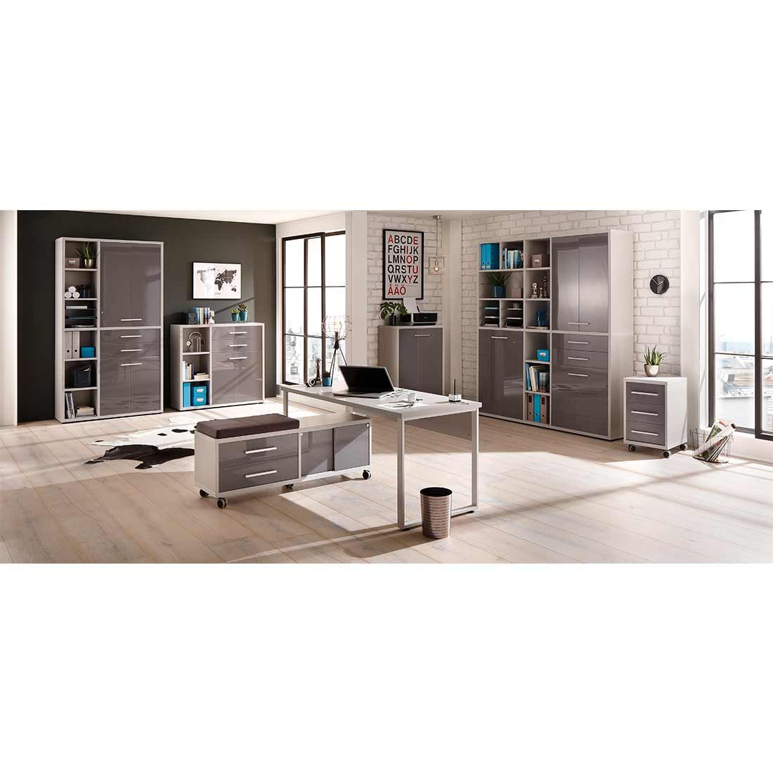 Maja Möbel Set+ Büroschrank 117,3x40x216,4cm