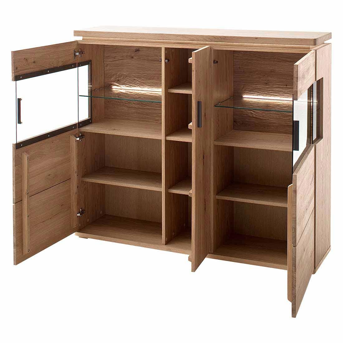 MCA Barcelona Highboard mit Beleuchtung 150x37x128cm