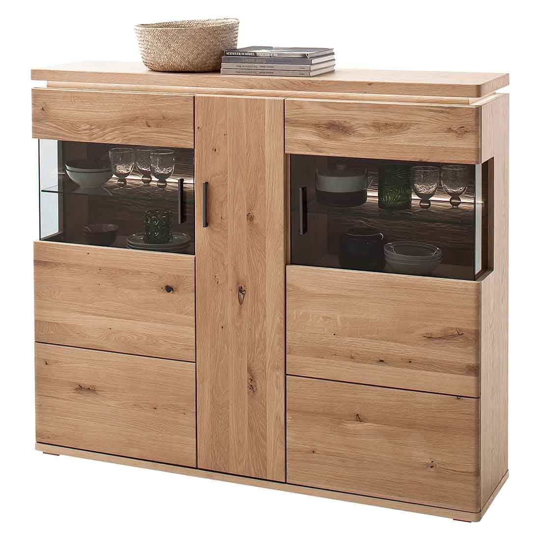 MCA Barcelona Highboard mit Beleuchtung 150x37x128cm