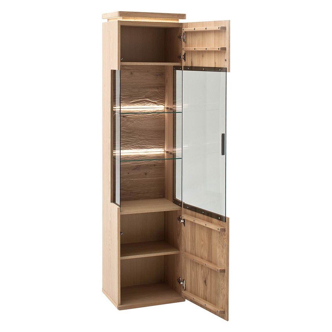 MCA Barcelona Vitrine mit Beleuchtung 50x37x204cm